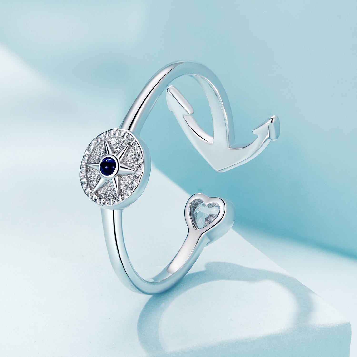 925 Sterling Silver Plated Platinum Ring with Pavé Setting for Men  DestGlow