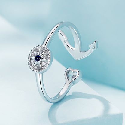 925 Sterling Silver Plated Platinum Ring with Pavé Setting for Men  DestGlow