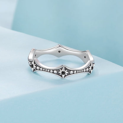 925 Sterling Silver Ring with Pavé Setting CZ, Size 6.0  DestGlow