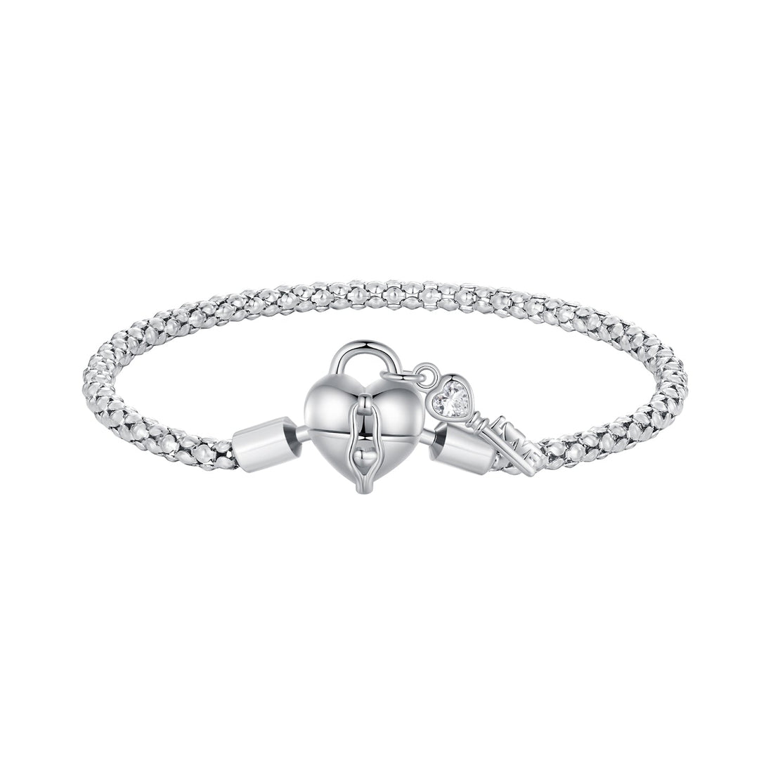 925 Sterling Silver Pavé Setting CZ Bracelet Size 17.0 for Women  DestGlow
