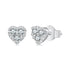 925 Sterling Silver Moissanite 0.03 Carat Earrings for Women  DestGlow