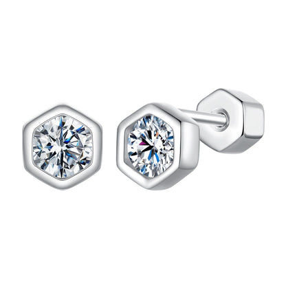 925 Sterling Silver 0.3 Carat Moissanite Earrings for Women  DestGlow