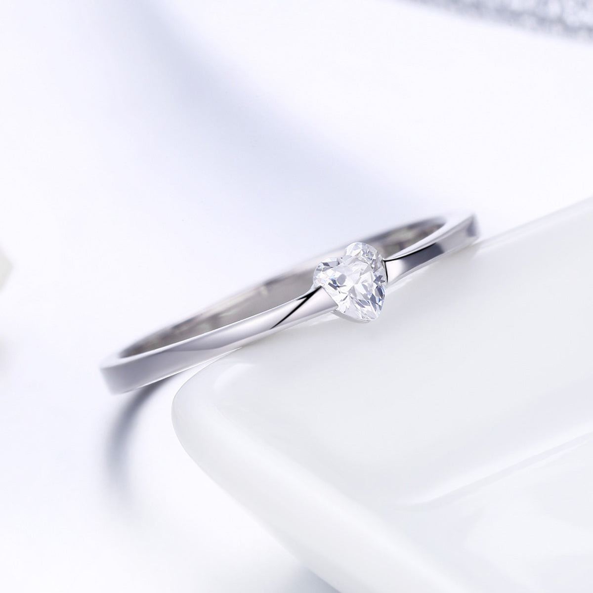 925 Sterling Silver Ring for Women Size 6.0 with Pavé Setting CZ  DestGlow