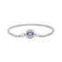925 Sterling Silver Pavé Setting CZ 17.0 cm Oxidized Silver Bracelet for Women  DestGlow