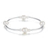 925 Sterling Silver Shell Pearl Stretchable Bracelet for Women  DestGlow