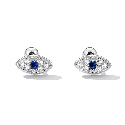 925 Sterling Silver &amp; Pavé Setting CZ Earrings