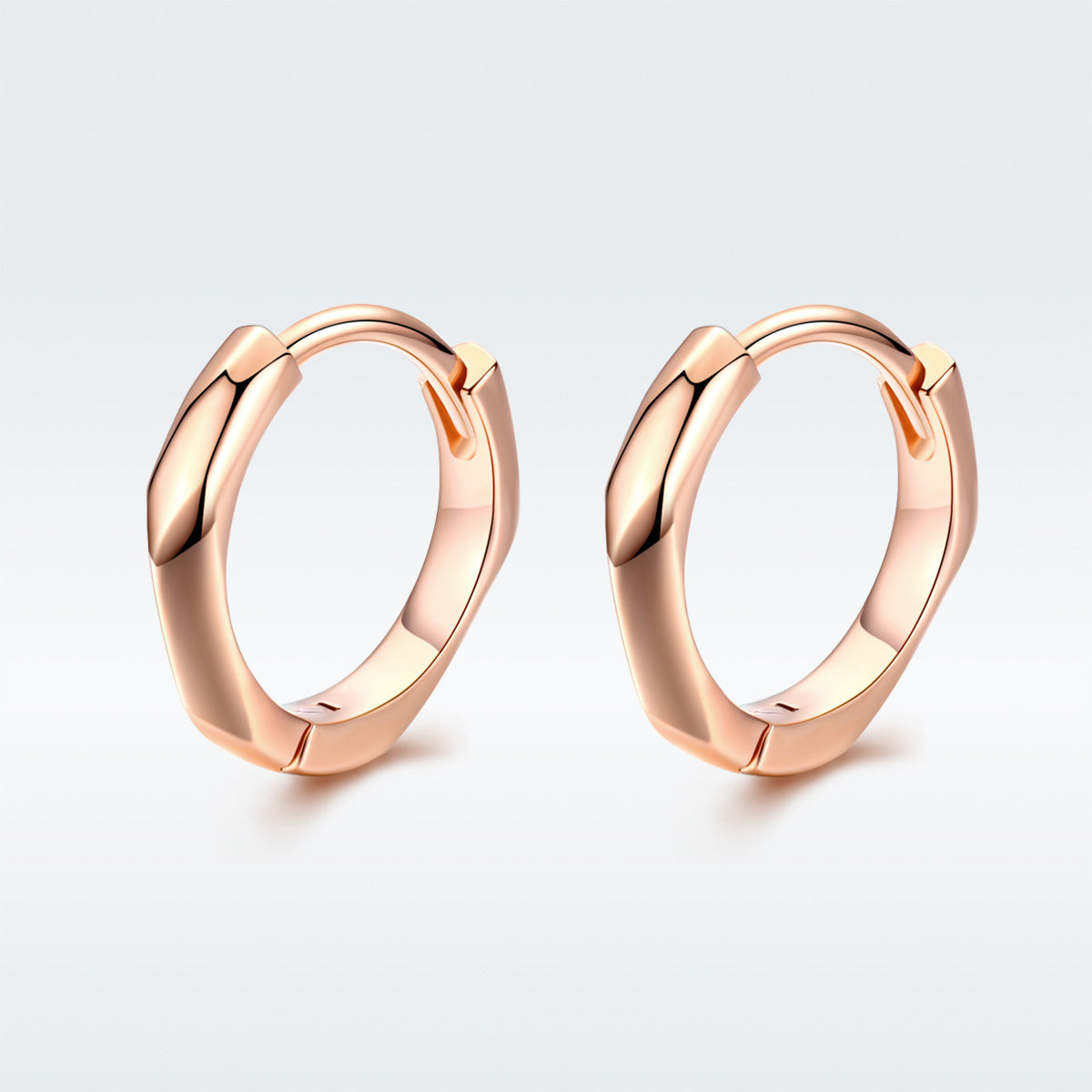 S925 Sterling Silver Plated Rose Gold Earrings  DestGlow
