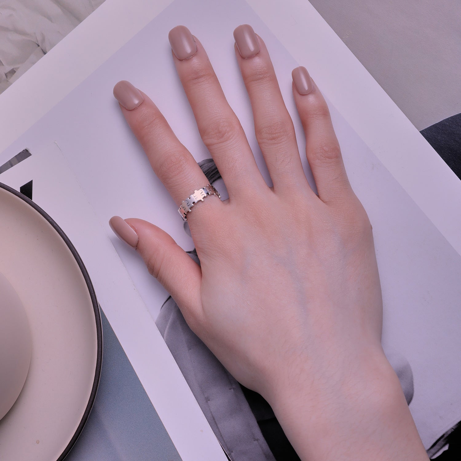 925 Sterling Silver Oxidized 6mm Ring  DestGlow