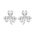 925 Sterling Silver White Gold Plated 0.7cm Earrings for Women  DestGlow
