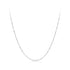925 Sterling Silver White Gold Plated Necklace 40+5cm for Women  DestGlow