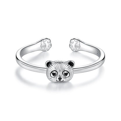925 Sterling Silver White Gold Plated Enamel Ring for Women  DestGlow