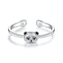925 Sterling Silver White Gold Plated Enamel Ring for Women  DestGlow