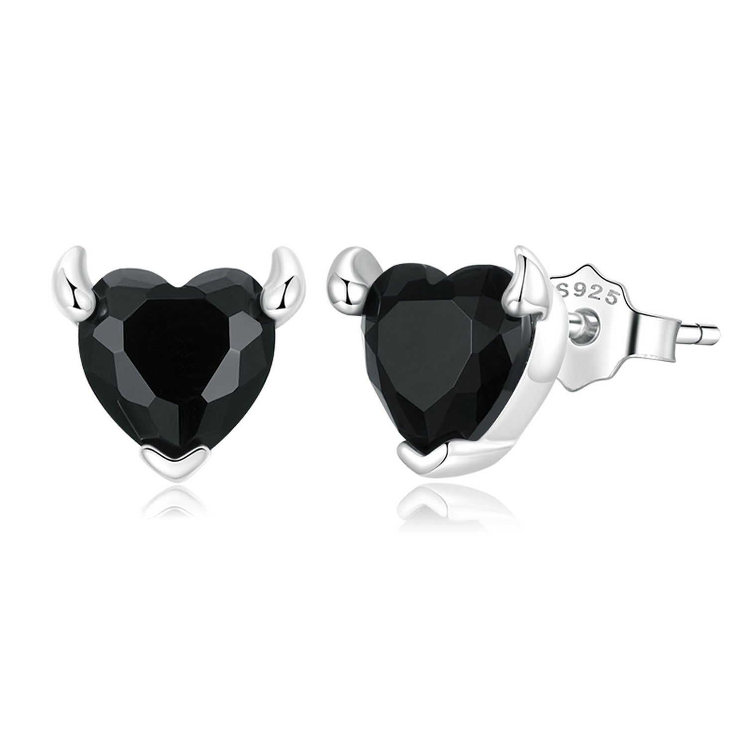 925 Sterling Silver Oxidized CZ Earrings for Women  DestGlow