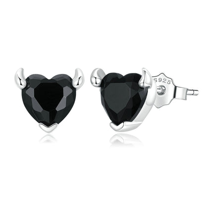 925 Sterling Silver Oxidized CZ Earrings for Women  DestGlow