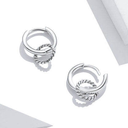 925 Sterling Silver &amp; Oxidized Silver Earrings for Women  DestGlow
