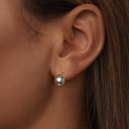 925 Sterling Silver Earrings 10x7mm with Oxidized Silver for Women  DestGlow