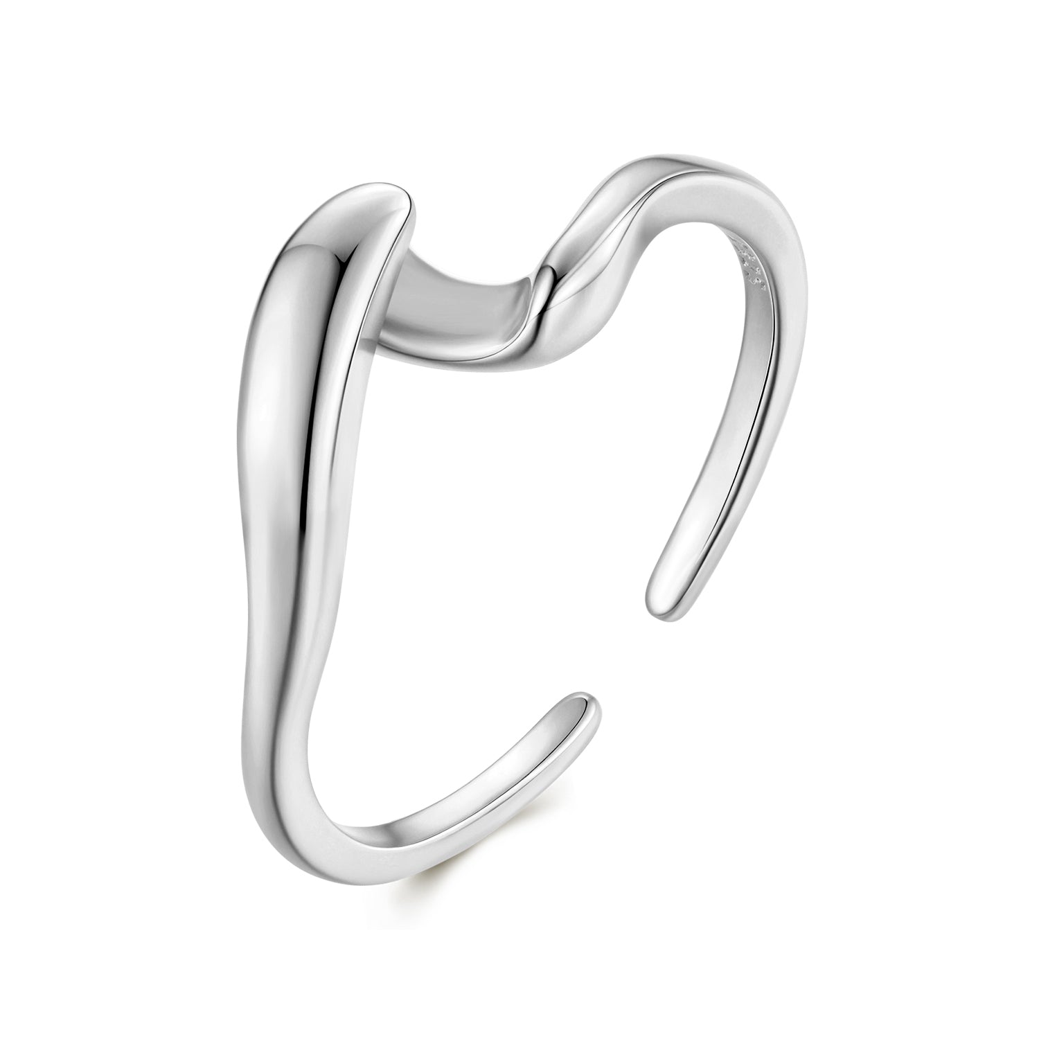 925 Sterling Silver White Gold Plated Ring for Women  DestGlow
