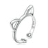 925 Sterling Silver Oxidized Paw Design Ring  DestGlow
