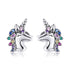 925 Sterling Silver Earrings with Pavé Setting CZ, Oxidized, 1.4x0.9cm for Women  DestGlow