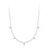 925 Sterling Silver Necklace with Pavé Setting CZ & Synthetic Pearl for Women  DestGlow