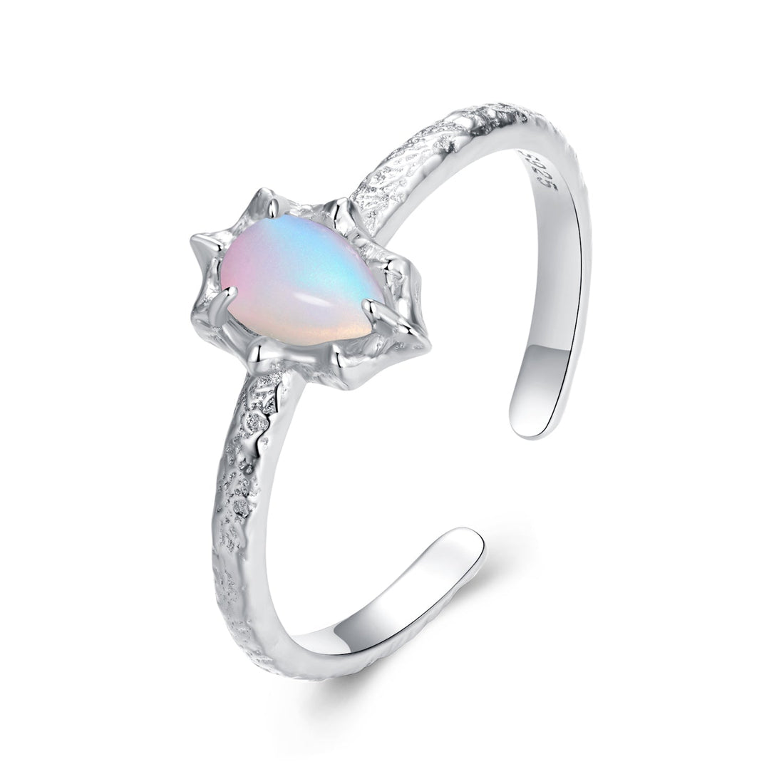 925 Sterling Silver &amp; Synthetic Opal Pendant 0.9x0.7cm for Women  DestGlow