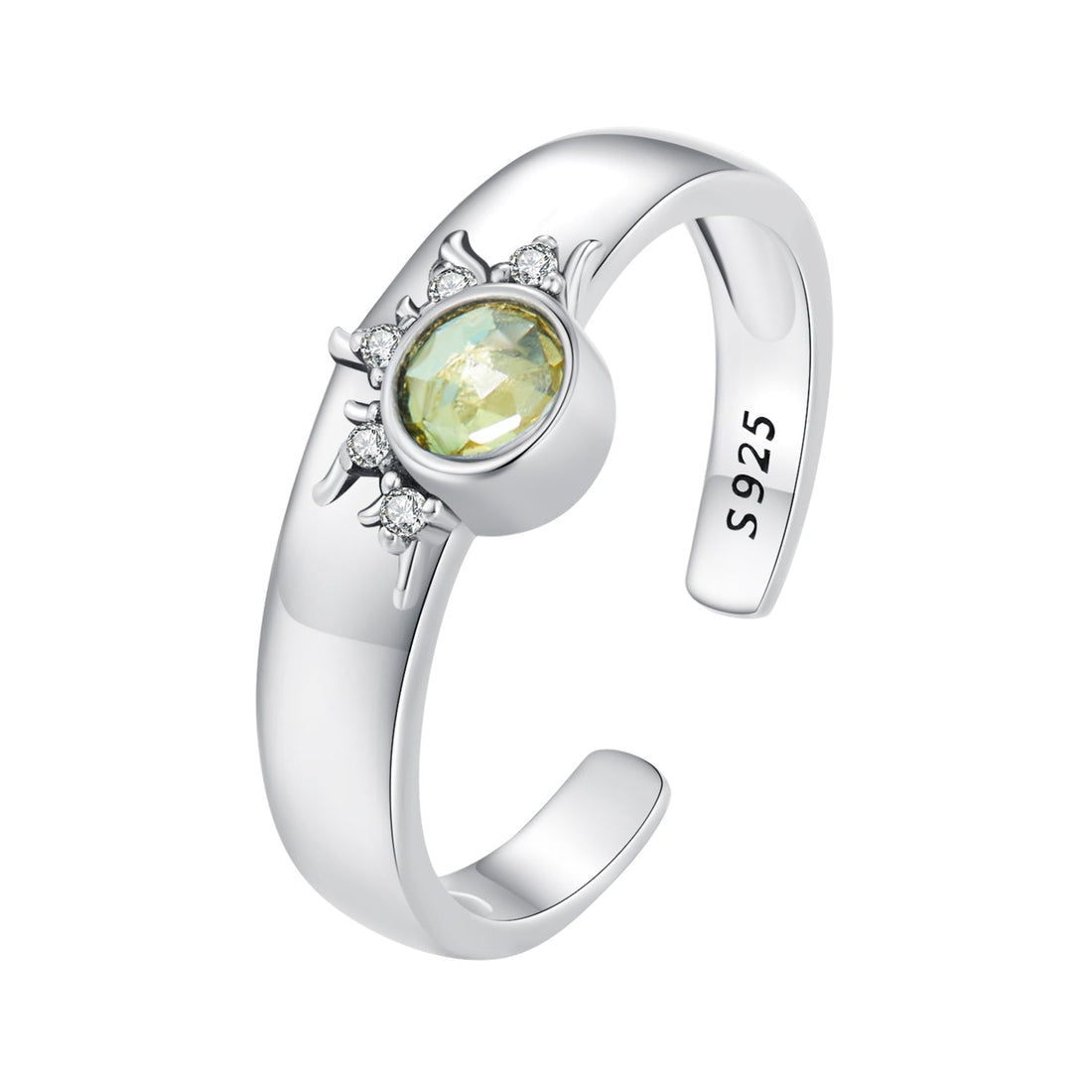 925 Sterling Silver Pavé Setting CZ Ring 2.6-4.3mm Width for Women  DestGlow