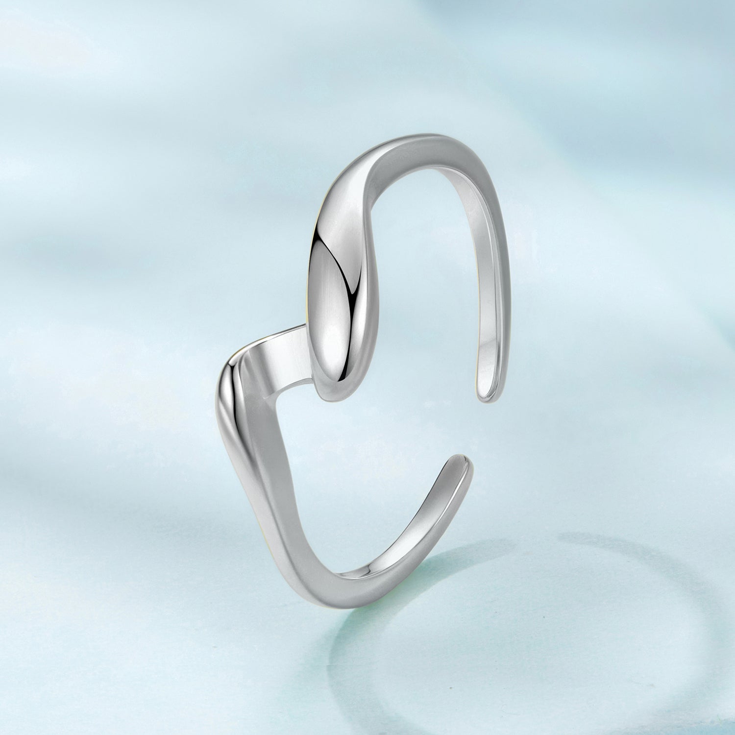 925 Sterling Silver White Gold Plated Ring for Women  DestGlow