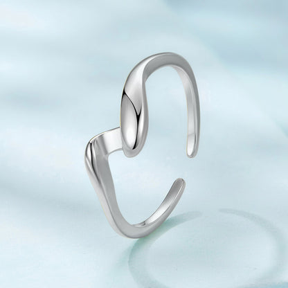 925 Sterling Silver White Gold Plated Ring for Women  DestGlow