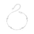 925 Sterling Silver Pave Setting CZ Bracelet with White Gold Plating  DestGlow
