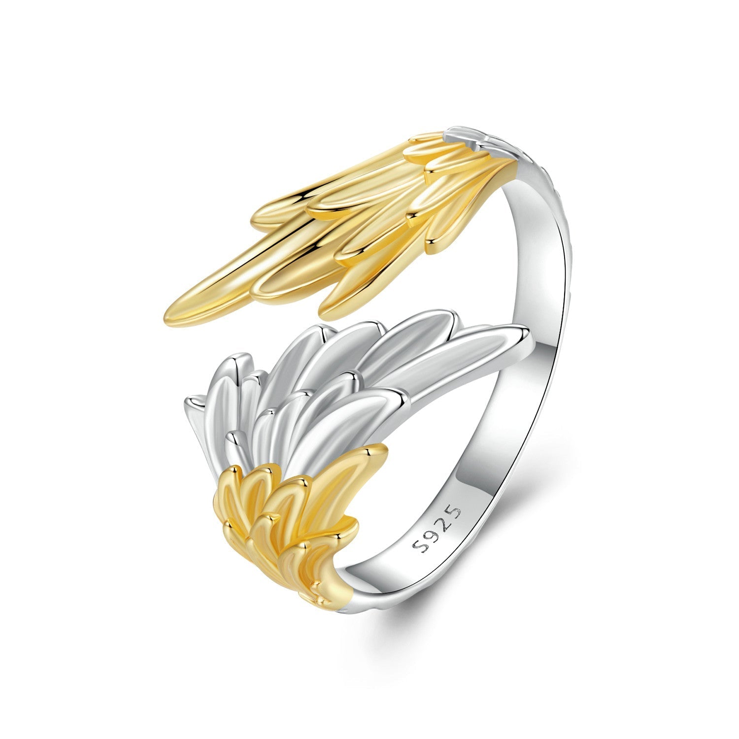925 Sterling Silver White Gold Plated 0.31cm Ring for Women  DestGlow