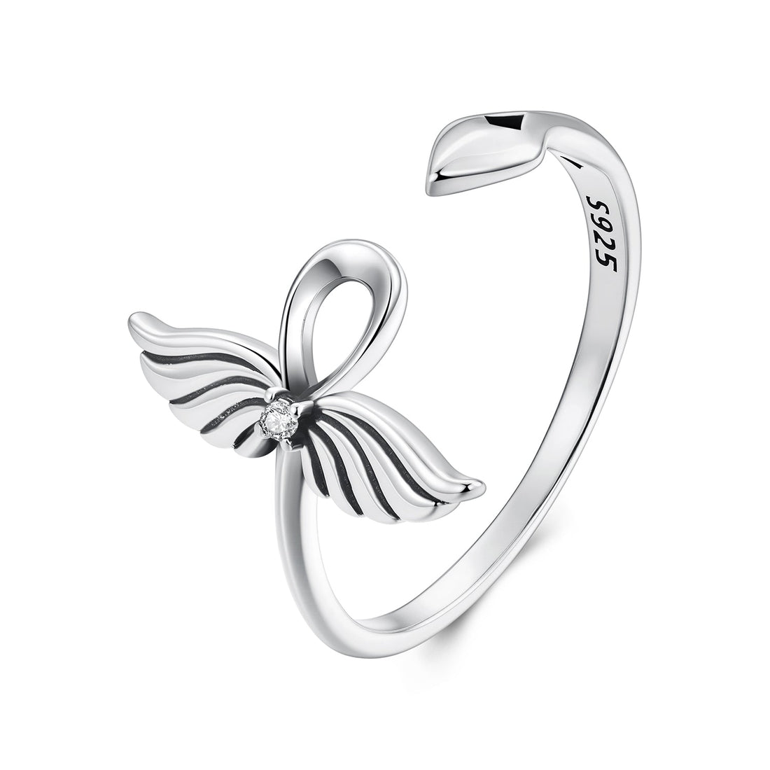 925 Sterling Silver Oxidized Silver Pavé Setting CZ Rings for Women  DestGlow
