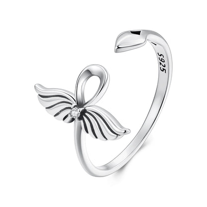 925 Sterling Silver Oxidized Silver Pavé Setting CZ Rings for Women  DestGlow
