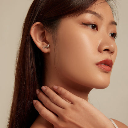 925 Sterling Silver Oxidized Silver Earrings