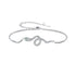 S925 Sterling Silver & Pavé CZ Platinum-Plated Bracelet  DestGlow