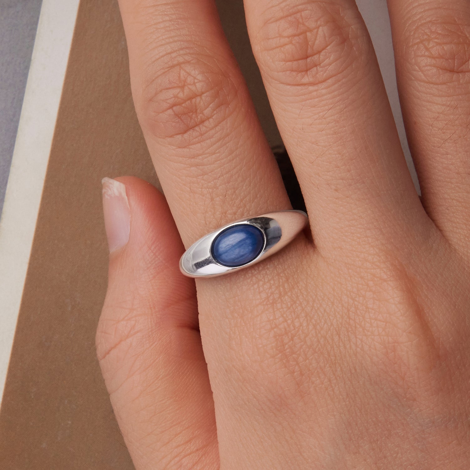 925 Sterling Silver Kyanite Ring for Women  DestGlow