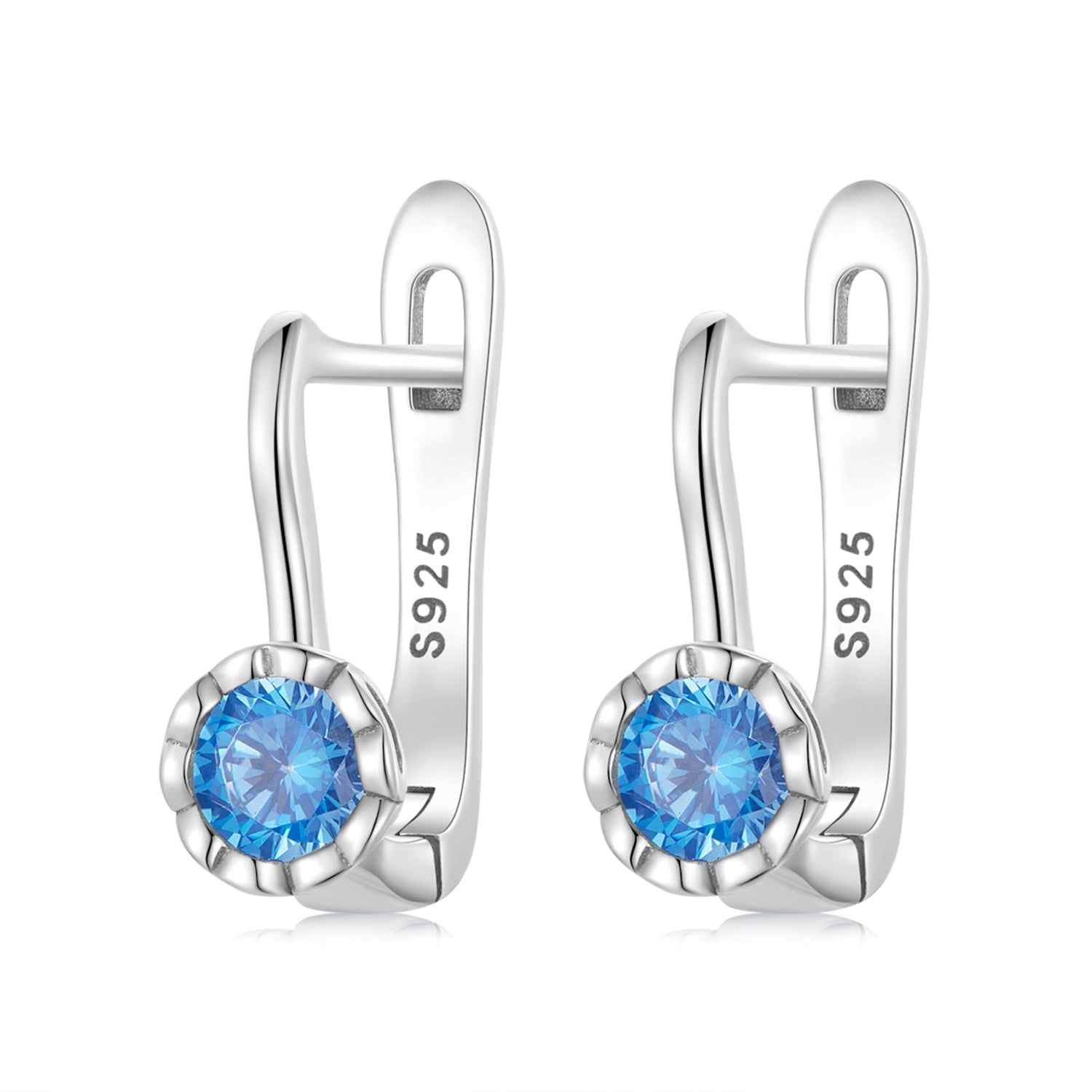 925 Sterling Silver Earrings with Oxidized Finish and Pavé Setting  DestGlow