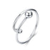 925 Sterling Silver Rings 0.4cm Width for Women by Bids.com