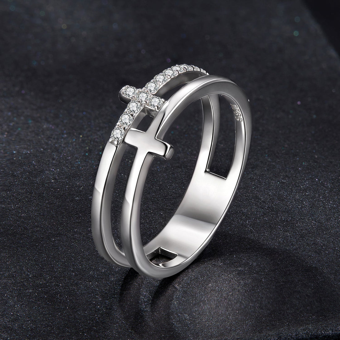 925 Sterling Silver Moissanite Engagement Ring for Women Size 6  DestGlow