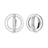 925 Sterling Silver Earrings - Oxidized Silver Finish, 1.3cm for Women  DestGlow