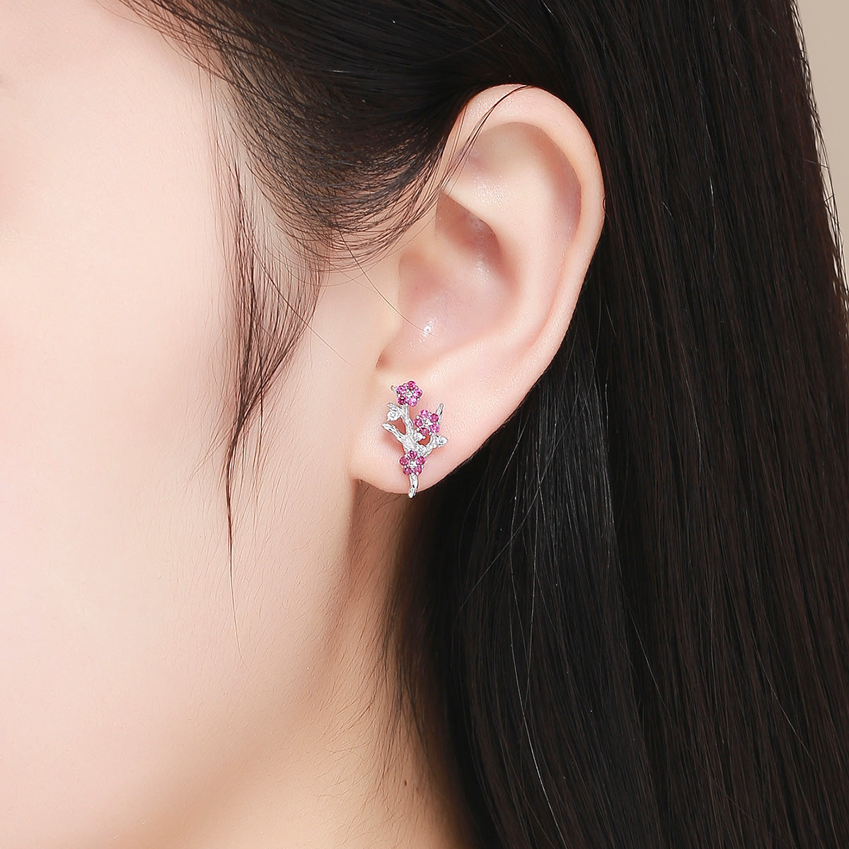 925 Sterling Silver Earrings with Pavé Setting CZ for Women  DestGlow