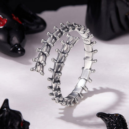 925 Sterling Silver Oxidized Silver Width 0.22-0.37cm Rings  DestGlow