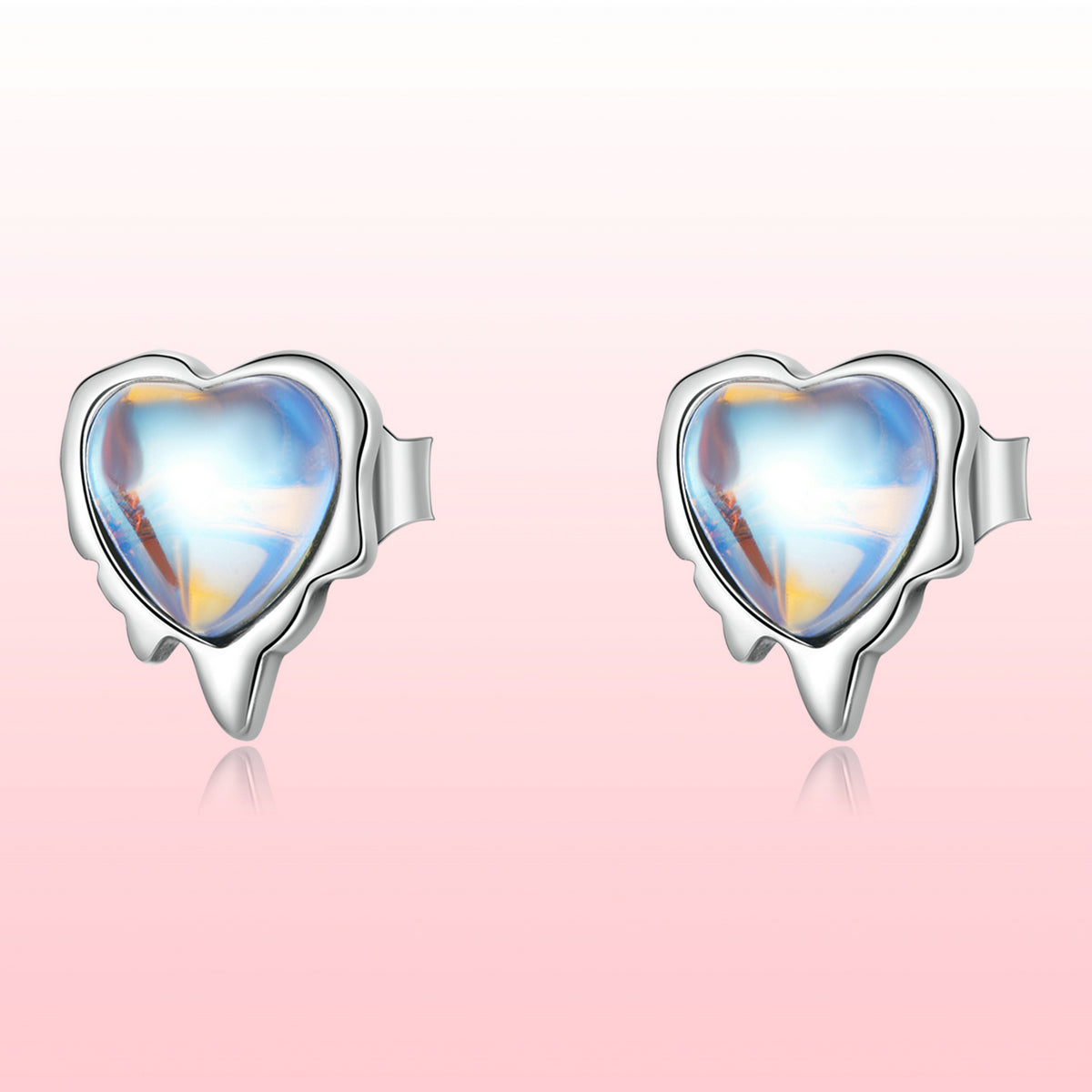 925 Sterling Silver Moonstone Earrings for Women  DestGlow