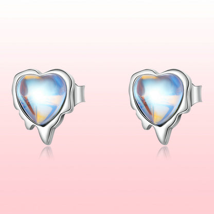 925 Sterling Silver Moonstone Earrings for Women  DestGlow
