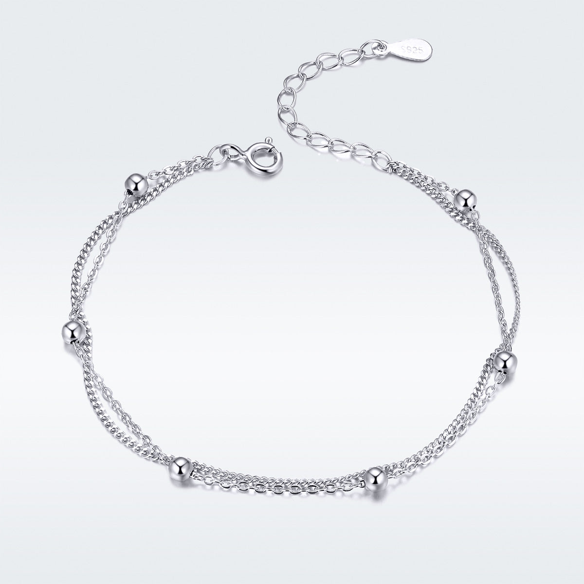 925 Sterling Silver Adjustable 19cm Bracelet for Women  DestGlow
