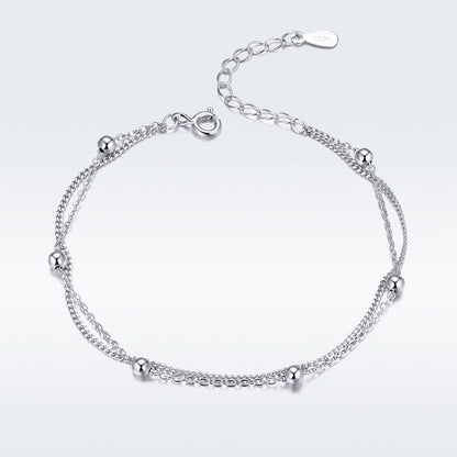 925 Sterling Silver Adjustable 19cm Bracelet for Women  DestGlow