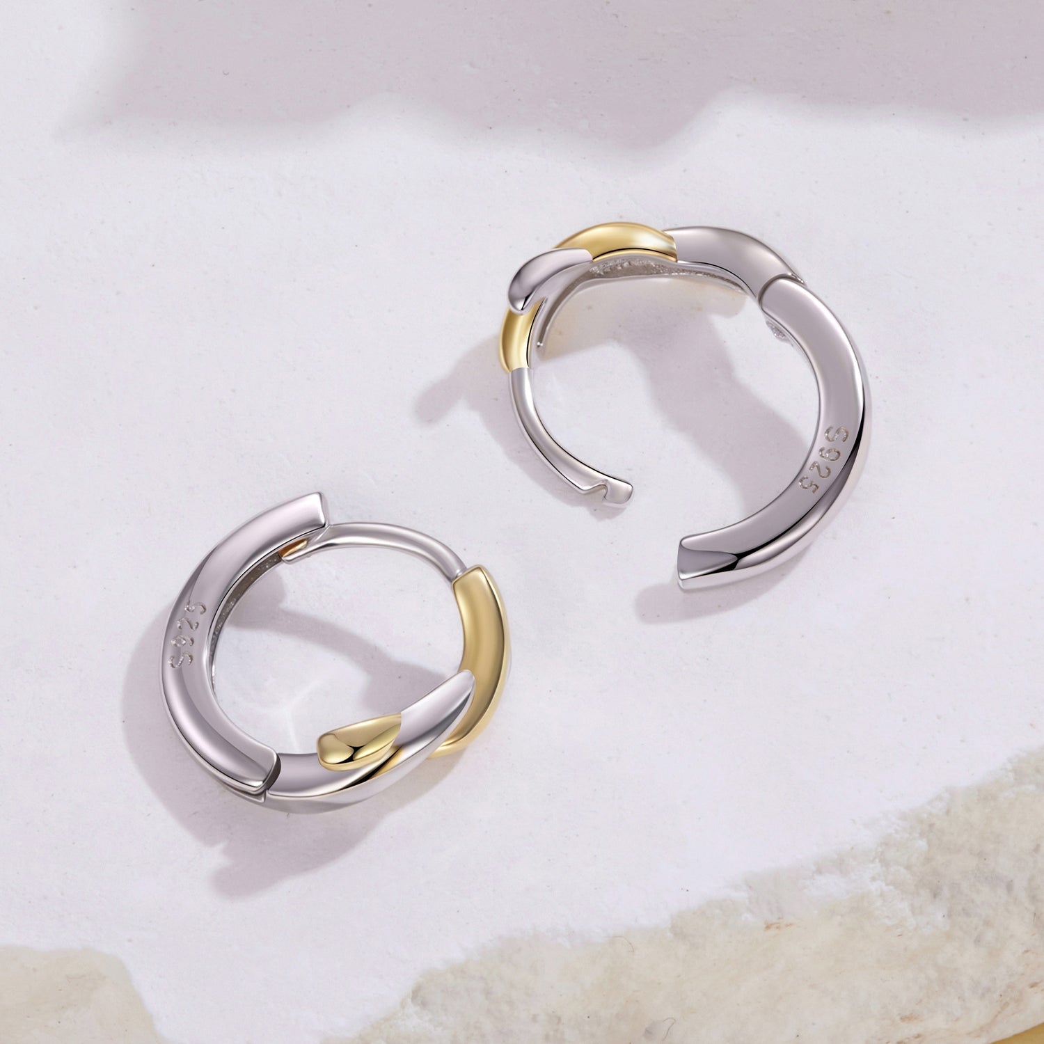 925 Sterling Silver White Gold Plated Earrings  DestGlow