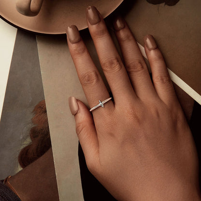 925 Sterling Silver Oxidized Silver 0.12cm Ring for Men  DestGlow