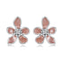 925 Sterling Silver White Gold Plated Enamel Earrings 0.9*1.0cm for Women  DestGlow