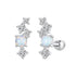925 Sterling Silver Translucent Opal CZ Earrings for Women  DestGlow