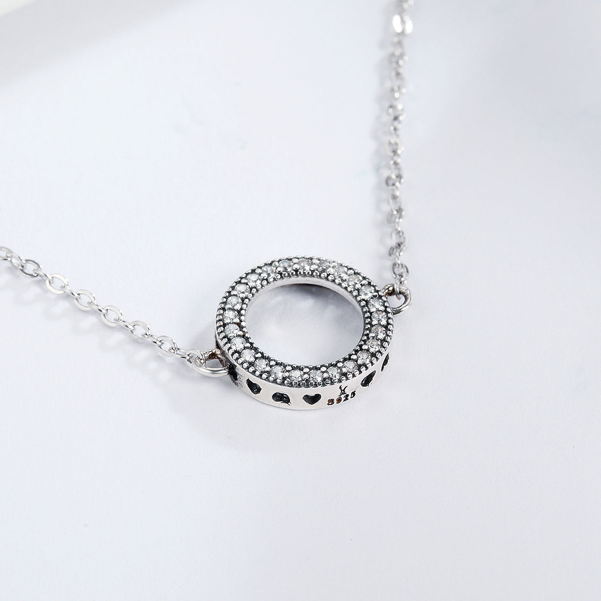 925 Sterling Silver Bracelet 26.5CM with 1.5*1.1CM Pendant for Unisex  DestGlow
